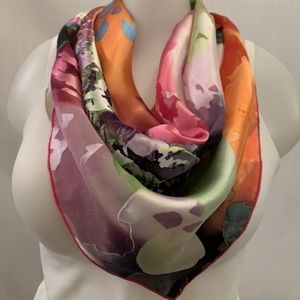 Waterlily Silk Scarf